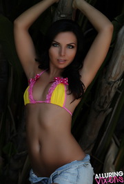 Alluring Vixens: Stunning Alluring Vixen babe Ashlin teases in her skimpy string bikini top outdoors 04