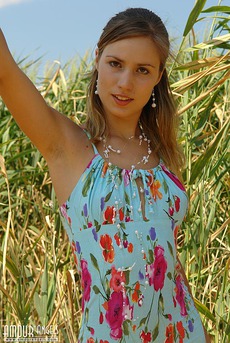 Nude Teen Aliz And Her Blue Umbrella 08