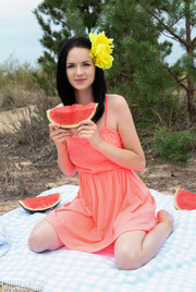 Cutie posing outdoors 01