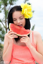 Cutie posing outdoors 02
