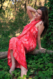 Big Boobed Girl Marjana In The Forest 00